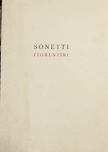 Sonetti fiorentini.