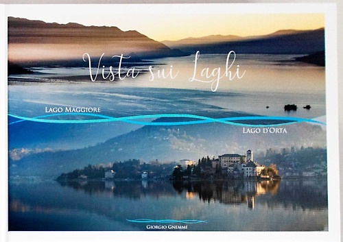 Vista sui laghi. Lago Maggiore. Lago D'Orta.