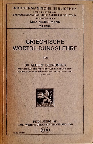 Griechische Wortbildungslehre.