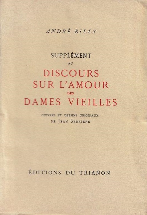 Supplément au discours sur l'amour des dames vieilles.