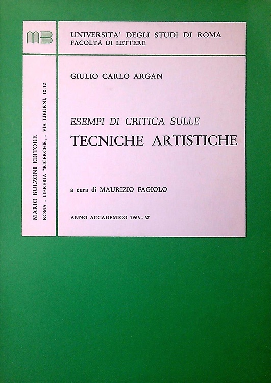 Esempi di critica sulle tecniche artistiche.