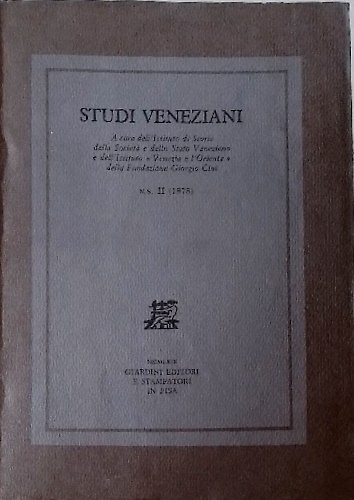 Studi Veneziani.  Volume II Nuova Serie.