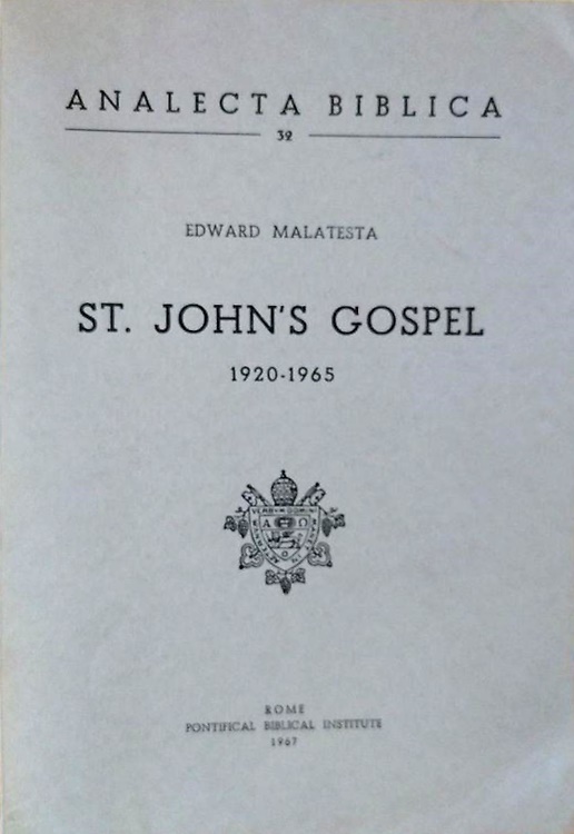St. John's gospel 1920-1965.