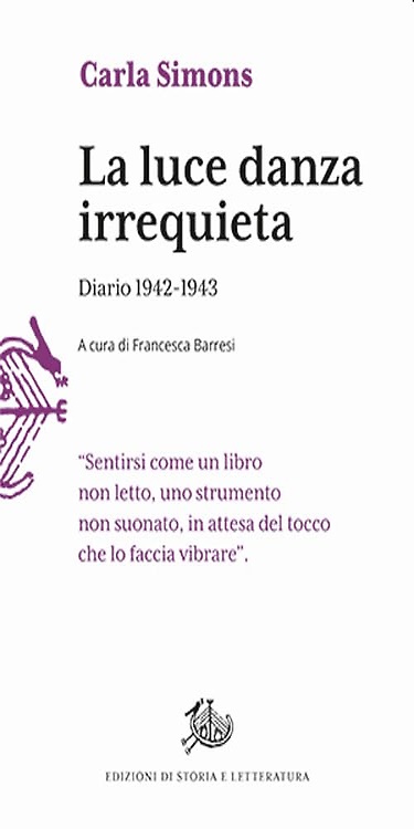 9788893597418-Luce danza irrequieta. Diario 1942-1943.