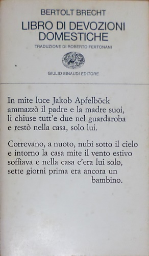 Libro di devozioni domestiche.