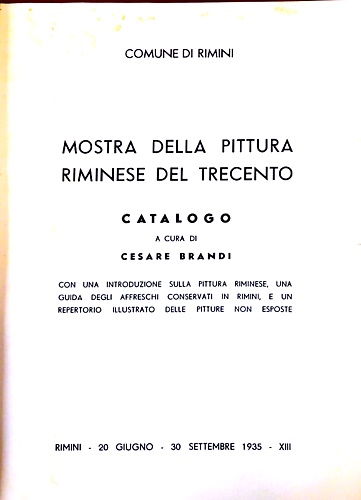 Pittura riminese del trecento.