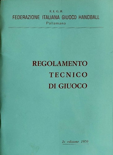 Regolamento tecnico di Giuoco.