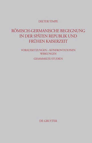 9783598778452-Römisch-germanische Begegnung in Der Späten Republik Und Frühen Kaiserzeit: Vora