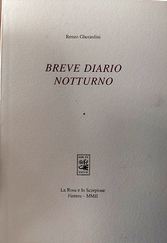 Breve diario notturno.