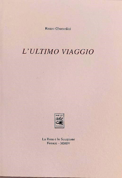 L'ultimo viaggio [Poesie]