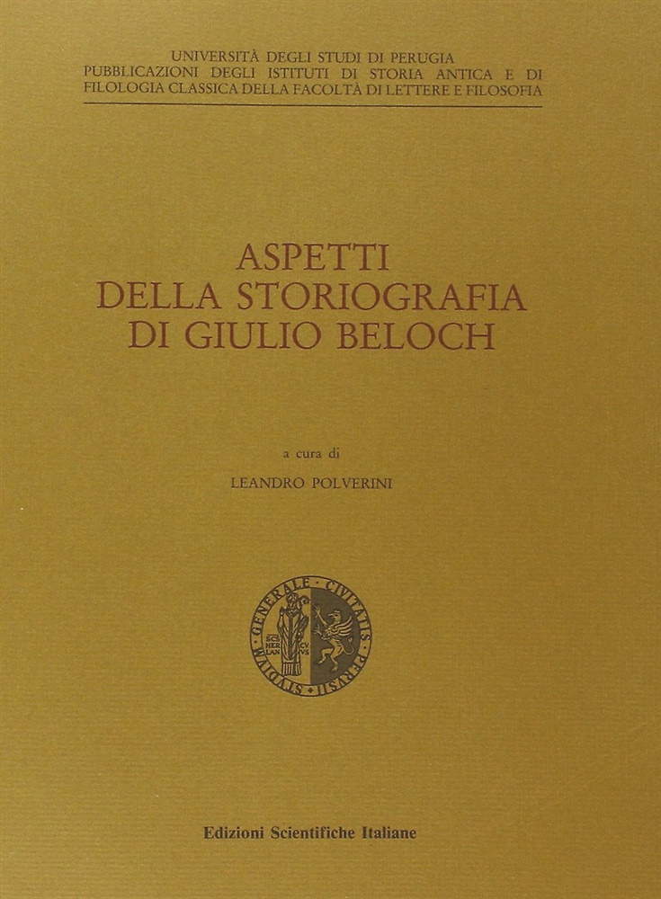 9788871045719-Aspetti della storiografia di Giulio Beloch.
