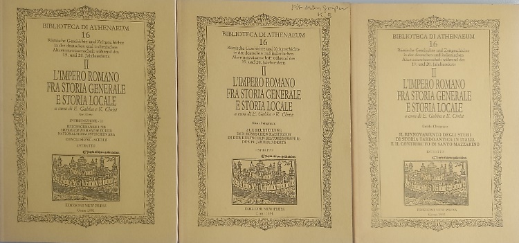 L'Impero Romano fra storia generale e storia locale. Volume II: