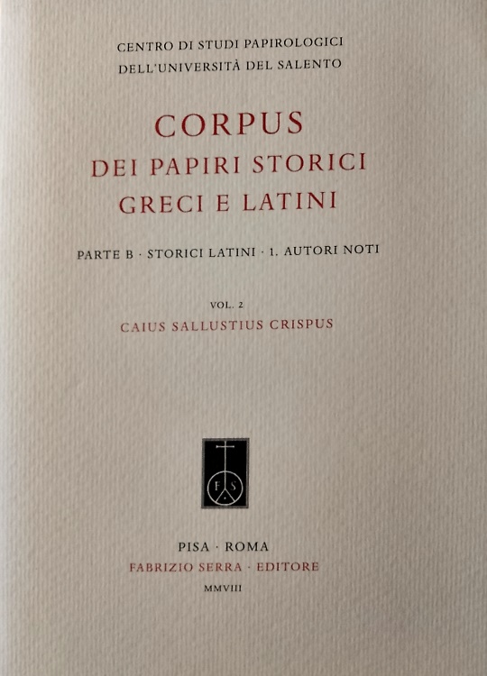 9788862270816-Corpus dei papiri storici greci e latini. Parte B. Storici latini. Vol. 2: Autor