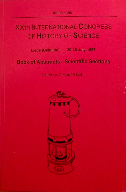 Book of abstracts, sceintific sections.
