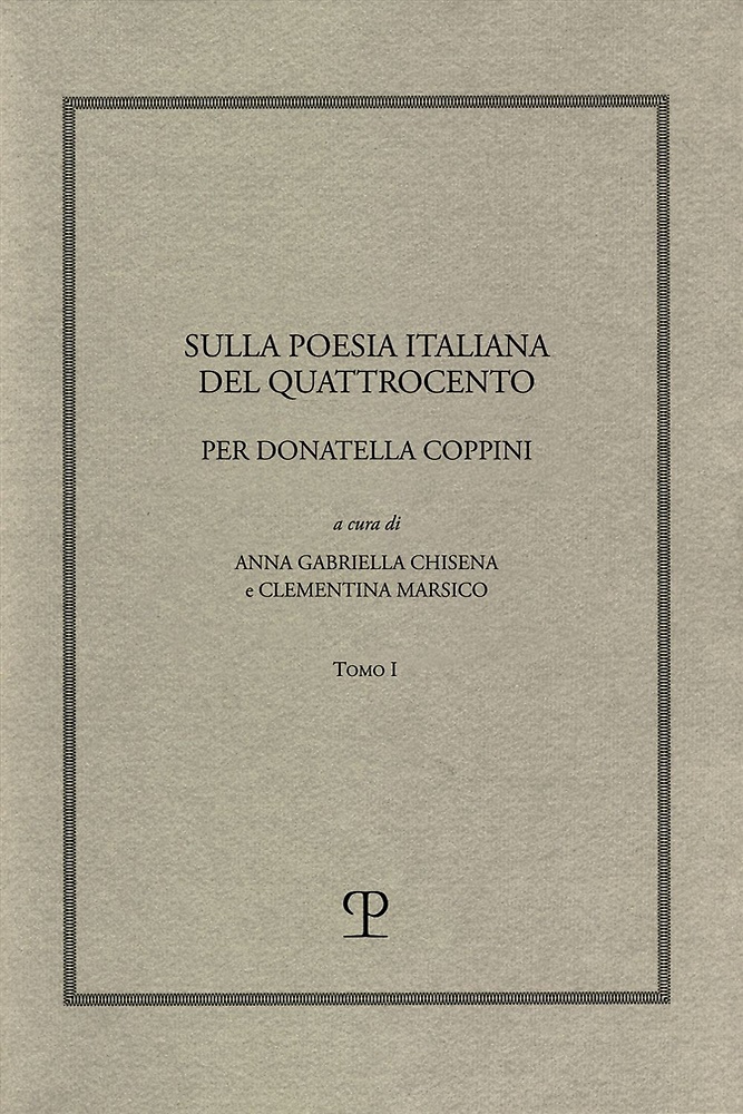 9788859622994-Sulla poesia italiana del Quattrocento. Per Donatella Coppini.