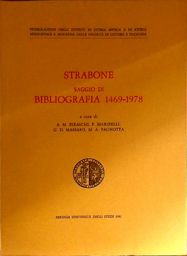 Strabone. Saggio di bibliografia 1469-1978