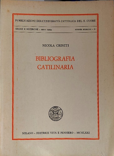 Bibliografia catilinaria.