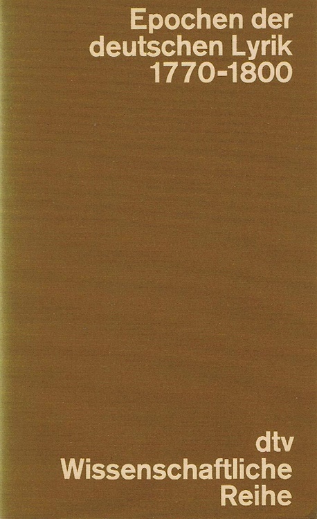 9783423040204-Epochen der deutschen Lyrik. Band 6: 1770-1800.