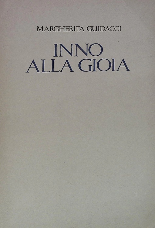 Inno alla gioia.