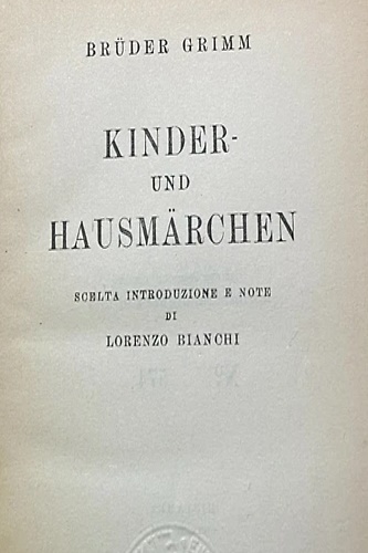 Kinder- und Hausmärchen.