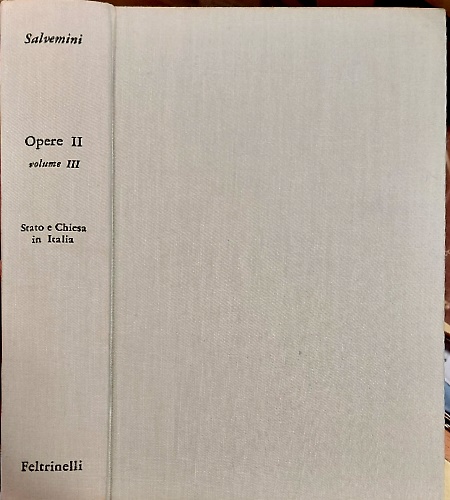 Stato e Chiesa in Italia.