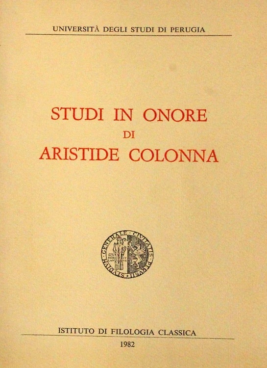 Studi in onore di Aristide Colonna.