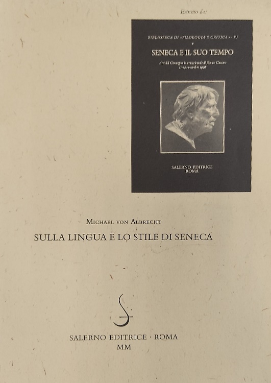 Sulla lingua e lo stile di Seneca.