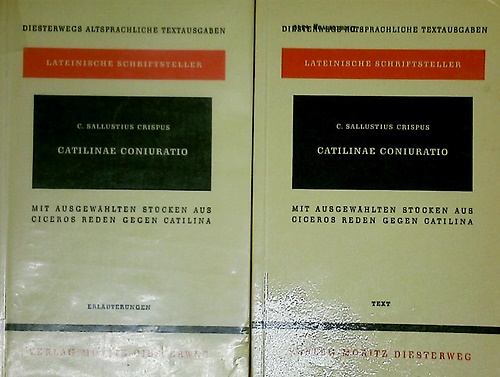 Catilinae coniuratio. Text und Urlauterungen.