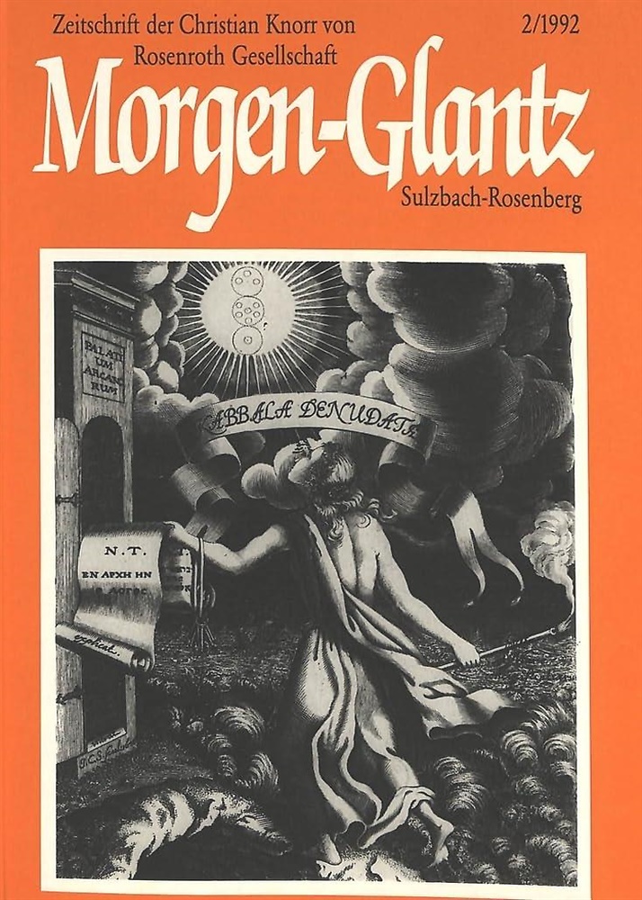 9783261045683-Morgen-Glantz. Zeitschrift Der Christian Knorr Von Rosenroth-Gesellschaft, 2 (19