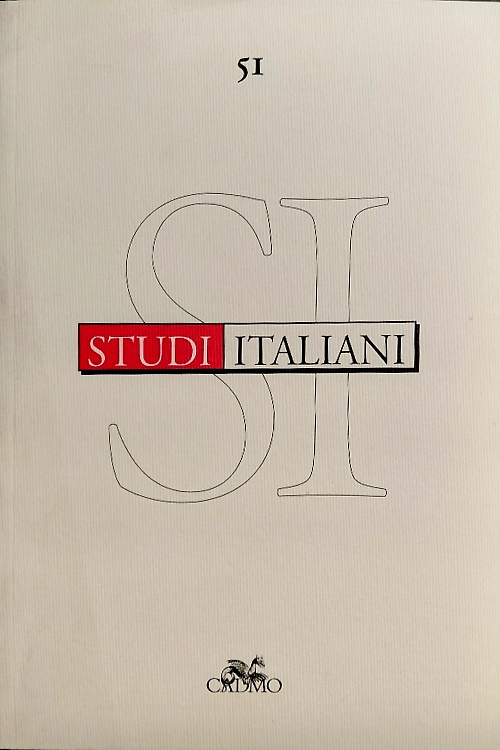 9788879234276-Studi italiani. Vol. 51. Vol.XXVIII,1.