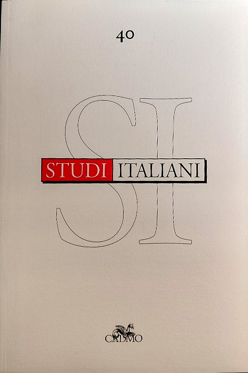 9788879233934-Studi italiani. Vol. 40. Vol.XX,2.