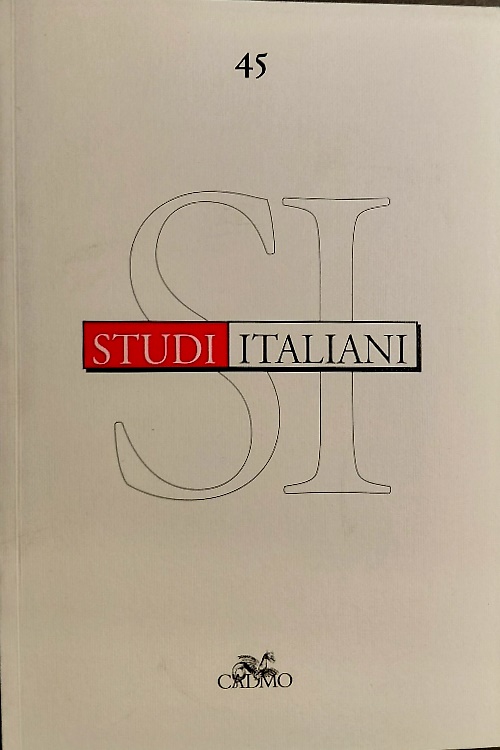 9788879234092-Studi italiani. Vol. 45. Vol.XXIII,1.
