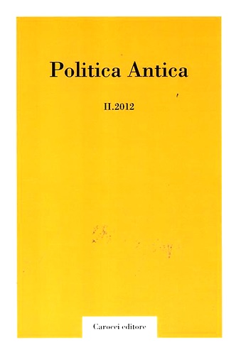 9788843064762-Politica antica. Rivista di prassi e cultura politica nel mondo greco e romano (
