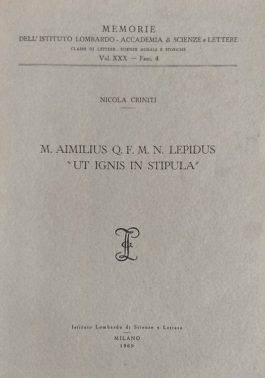 M. Aimilius Q. F. M. N. Lepidus 