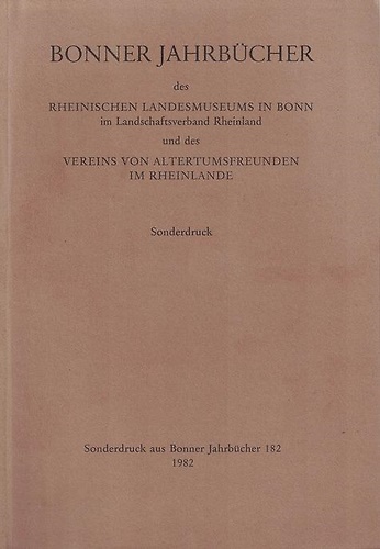 Bonner Jahrbücher des rheinischen Landesmuseums in Bonn im Landschaftsverband Rh