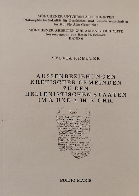 9783925801129-Aussenbeziehungen kretischer Gemeinden zu den hellenistischen Staaten im 3. und