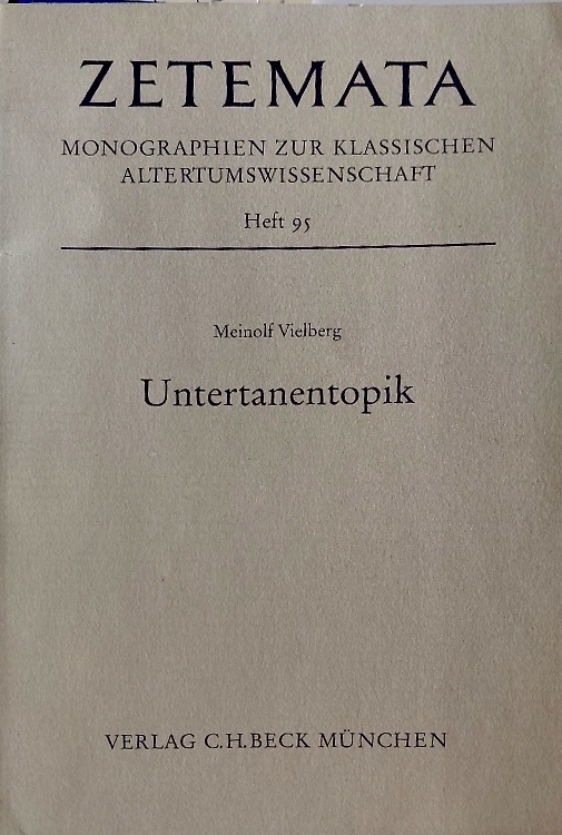 Untertanentopik : zur Darstellung der Führungsschichten in der kaiserzeitlichen
