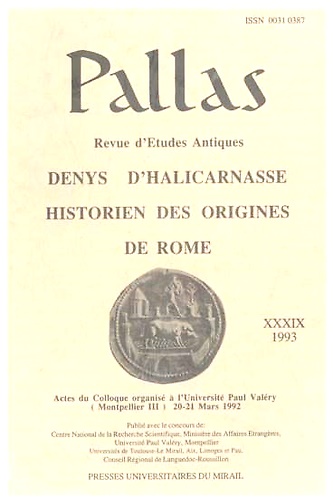 Denys d' Alicarnasse historien des origines de Rome.