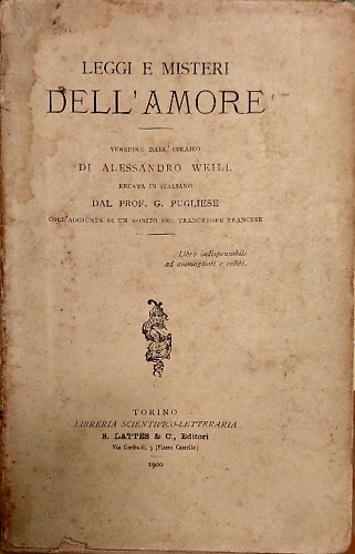 Leggi e misteri dell'amore.
