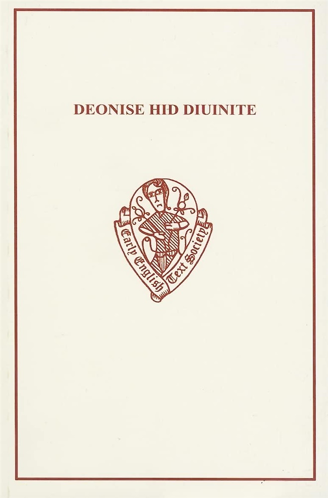 9780859919463-Deonise Hid Diuinite: And Other Treatises on Contemplative Prayer Related to the