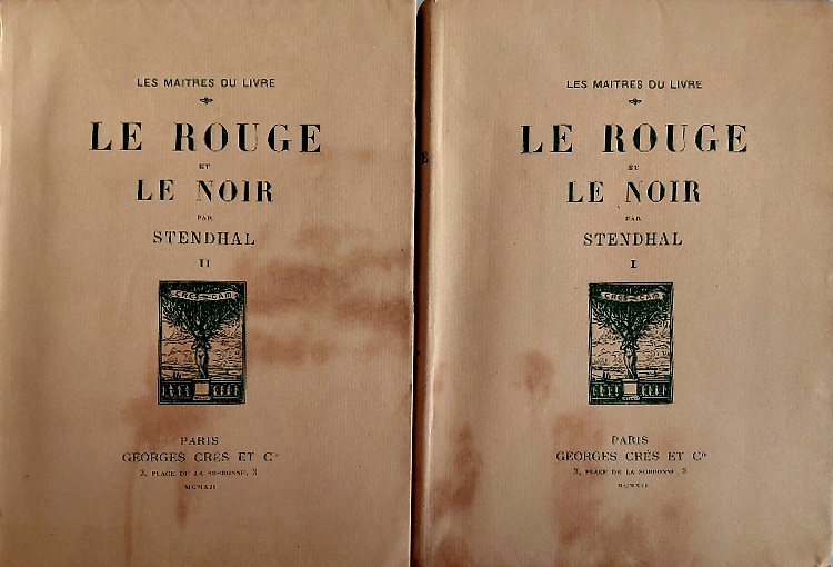 Le rouge et le noir.