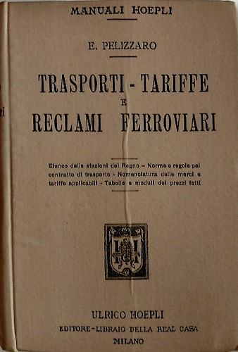 Trasporti, tariffe, e reclami ferroviari.