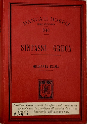 Sintassi greca.