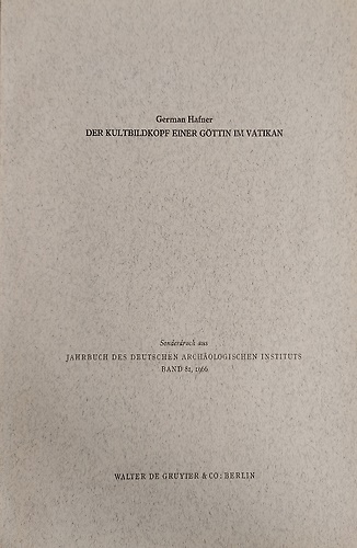 Der Kultbildkopf einer Gottin im Vatikan.