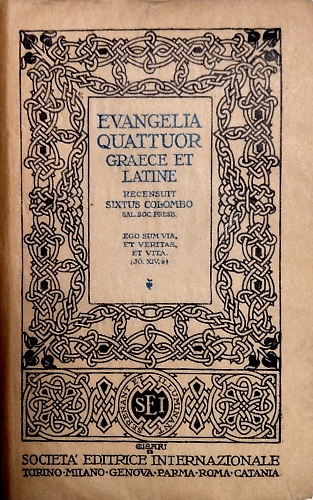 Evangelia Quattuor Graece et Latine. Recensuit Sixtus Colombo. Sal. Soc. Presb.