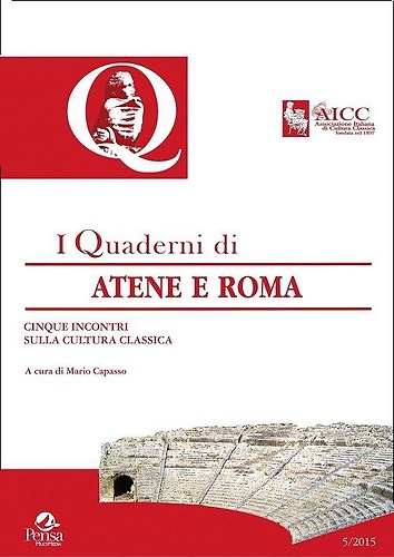 9788867602162-I Quaderni di Atene e Roma 5/2015.