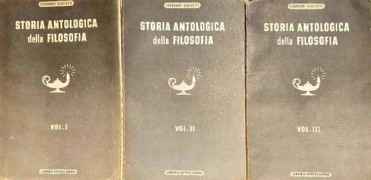 Storia antologica della filosofia.