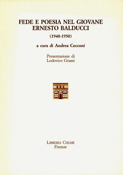 9788890010675-Fede e poesia nel giovane Ernesto Balducci (1940-1950).