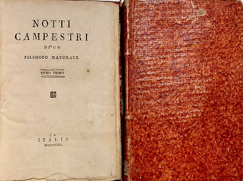Notti campestri di un filosofo naturale.