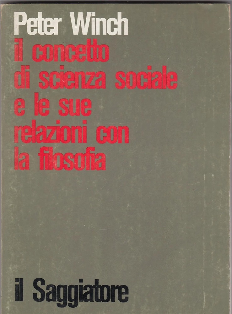 Il concetto di scienza sociale e le sue relazioni con la filosofia.